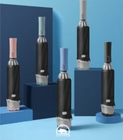 Tamarow™ Automatische Opvouwbare Paraplu - Omgekeerd Design - Windproof - Lichtgewicht - Reflectie - Omgekeerd Design - Roze -Regenjas En Paraplu 1054x1200 3