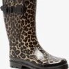 Mountain Peak Dames Regenlaarzen Met Luipaardprint - Bruin - Maat 38 -Regenjas En Paraplu 1057x1200