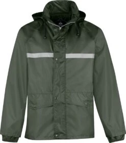 BJØRNSON Dusch Regenpak Dames & Heren - Waterdicht - Maat L - Olijfgroen -Regenjas En Paraplu 1060x1200 2