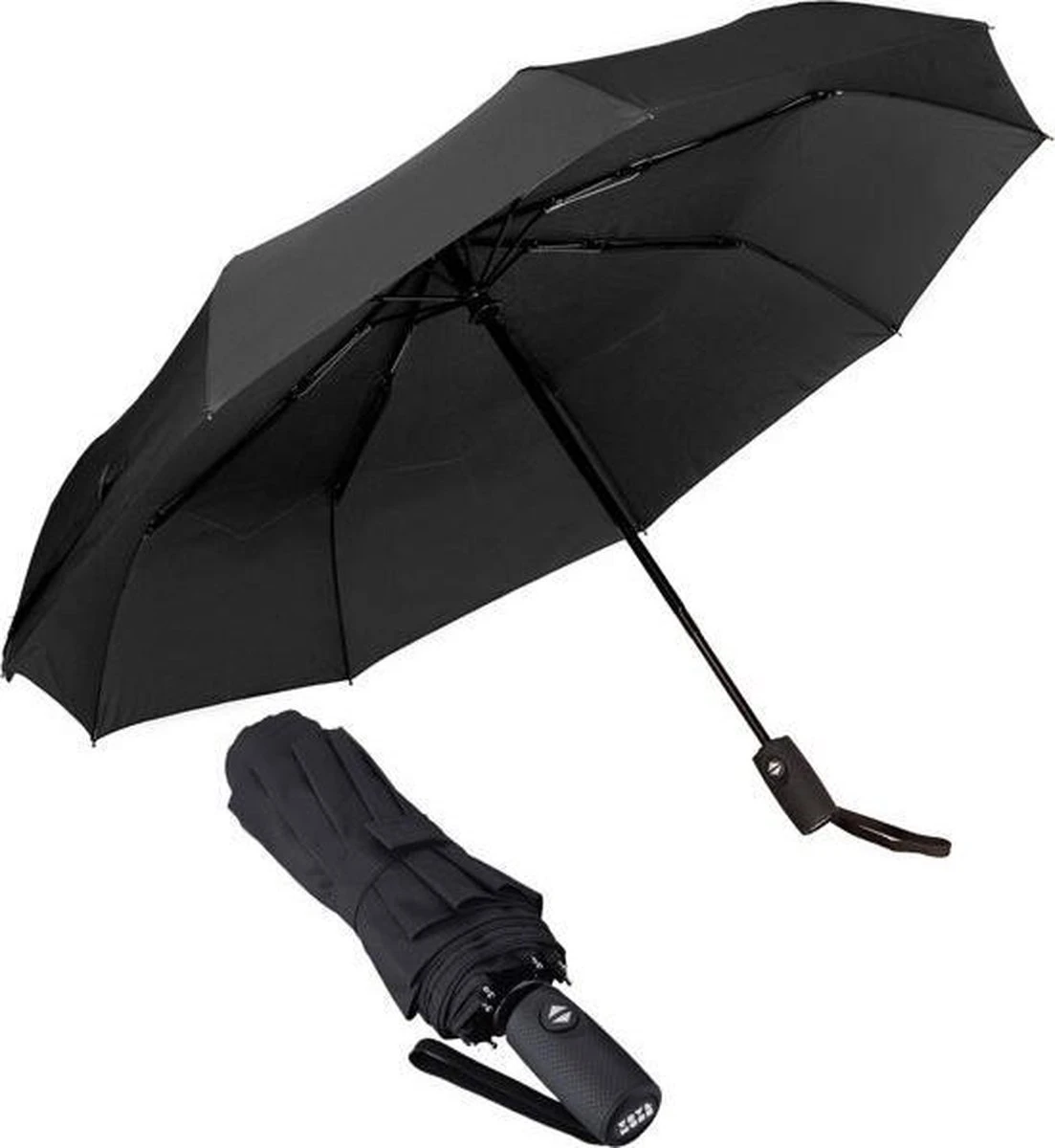 Automatische Stormparaplu - Paraplu – Opvouwbaar & Windproof tot 100km p/u - Ø 95 cm - Zwart Merkloos Automatische Stormparaplu - Paraplu – Opvouwbaar & Windproof Tot 100km P/u - Ø 95 Cm - Zwart -Regenjas En Paraplu 1103x1200 2