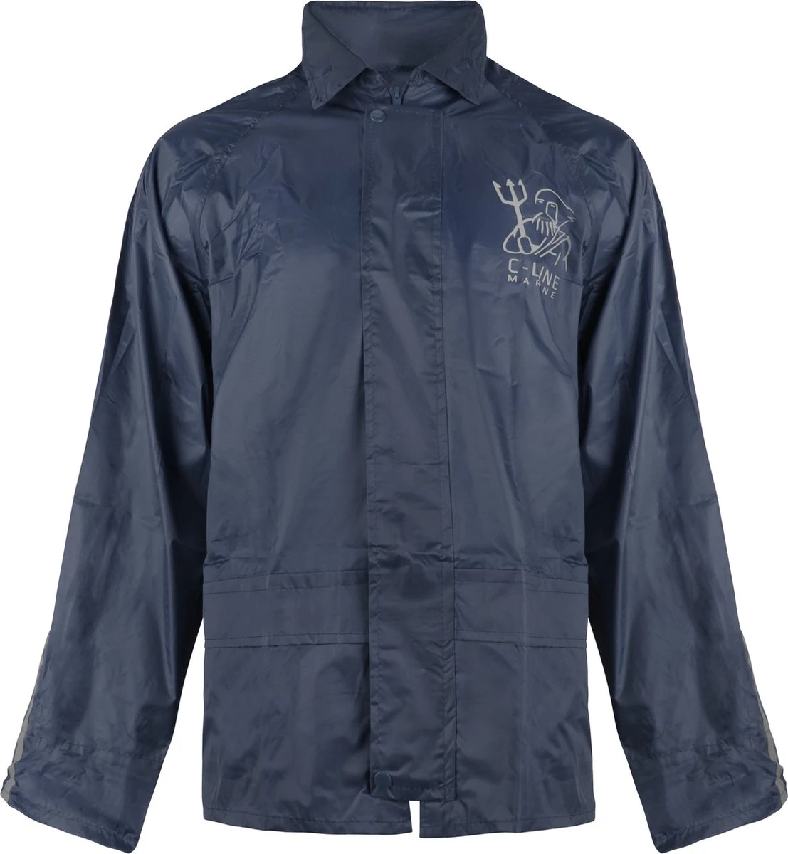 C-Line Regenpak met Capuchon - Blauw - Reflecterend - Nieuw Model - Kinder maat 158/164 C-Line Regenpak Met Capuchon - Blauw - Reflecterend - Nieuw Model - Kinder Maat 158/164 -Regenjas En Paraplu 1107x1200 3