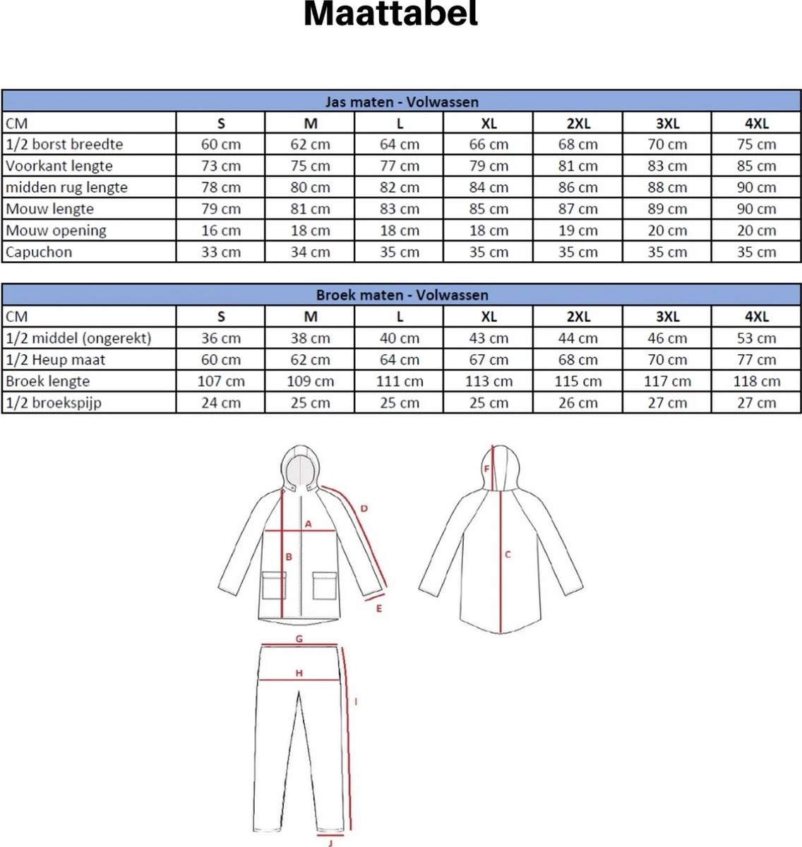 C-Line Regenpak met Capuchon - Reflecterende Jas - Nieuw Model - Volwassen maat XL C-Line Regenpak Met Capuchon - Reflecterende Jas - Nieuw Model - Volwassen Maat XL -Regenjas En Paraplu