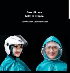 Simple Lifestyle® Universeel Regenjas Bromfiets Hoes Scooter Regenponcho Beenkleed - Zwart -Regenjas En Paraplu 1157x1200 2