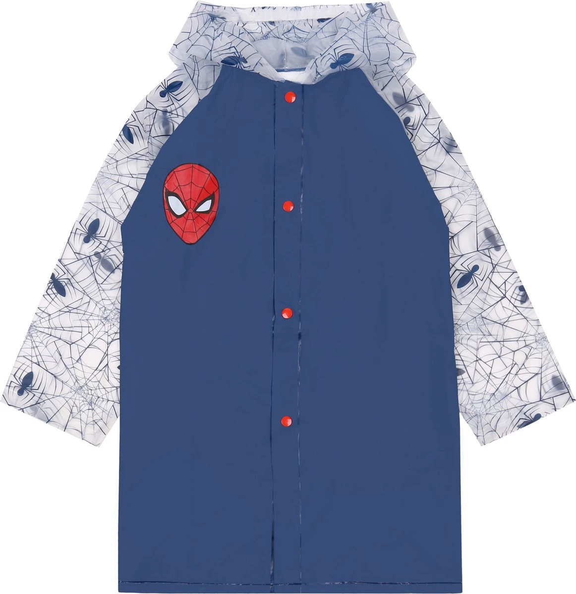 SpiderMan - Regenjas met capuchon, jongens, marineblauw / 116-122 SpiderMan - Regenjas Met Capuchon, Jongens, Marineblauw / 116-122 -Regenjas En Paraplu