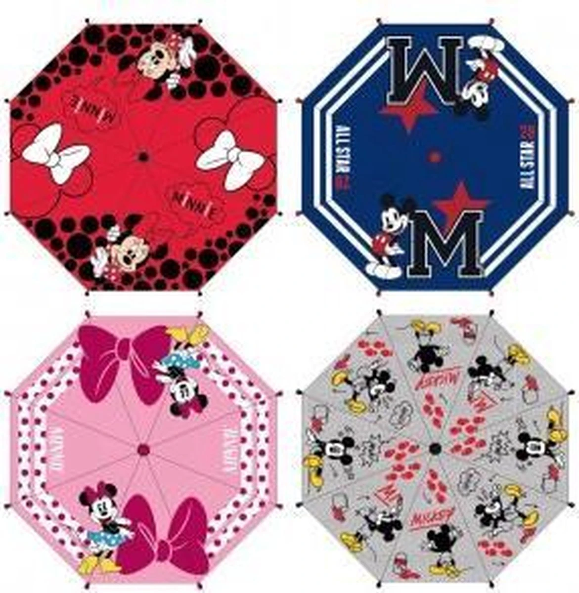 Disney Minnie Mouse kinderparaplu - gekleurd - D71 cm Disney Minnie Mouse Kinderparaplu - Gekleurd - D71 Cm -Regenjas En Paraplu