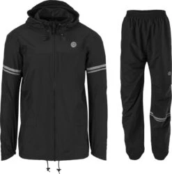 AGU Original Regenpak Essential - Zwart - L - Dames & Heren - Waterdicht & Ademend
