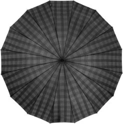 Falconetti Stokparaplu 16 Baans Dessin Grijs Blok -Regenjas En Paraplu 1195x1200 9