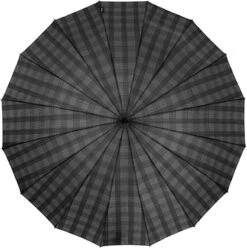 Falconetti Stokparaplu 16 Baans Dessin Grijs Blok -Regenjas En Paraplu 1197x1200 11