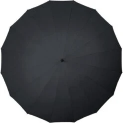 Falcone Herenparaplu Met Houten Stok - Ø 125 Cm - Zwart -Regenjas En Paraplu 1198x1200 8