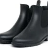 Geweo Regenlaarzen - Wellington Chelsea Laarzen - Kerstmis - Kerstfeest - Christmas Gift - Kort Boots - Waterdichte - Dames - Zwart - Maat 37 -Regenjas En Paraplu 1200x1019 3