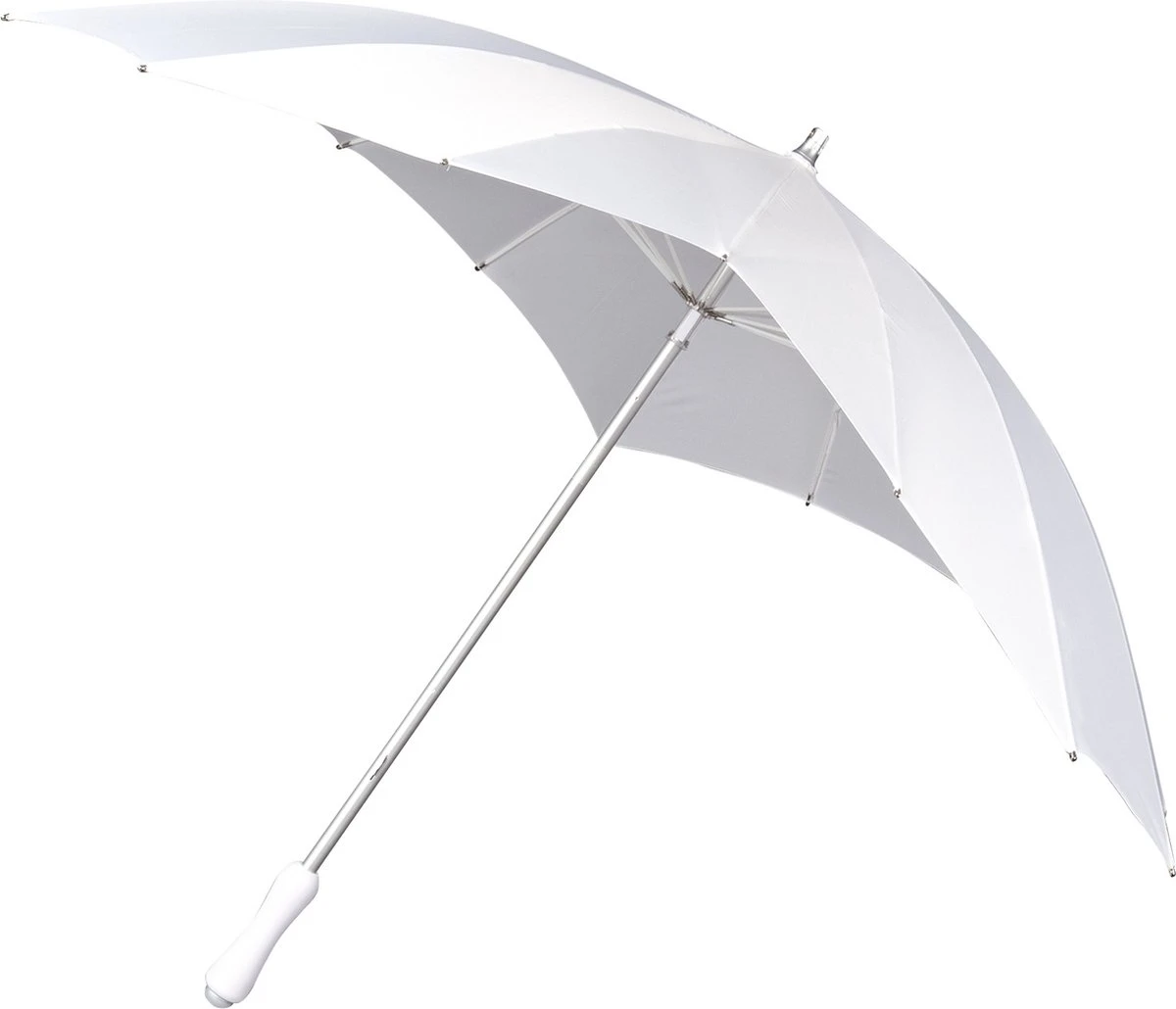 Impliva - Hartvormige Paraplu - UV-Bescherming - Ø 84 cm - Wit Impliva - Hartvormige Paraplu - UV-Bescherming - Ø 84 Cm - Wit -Regenjas En Paraplu
