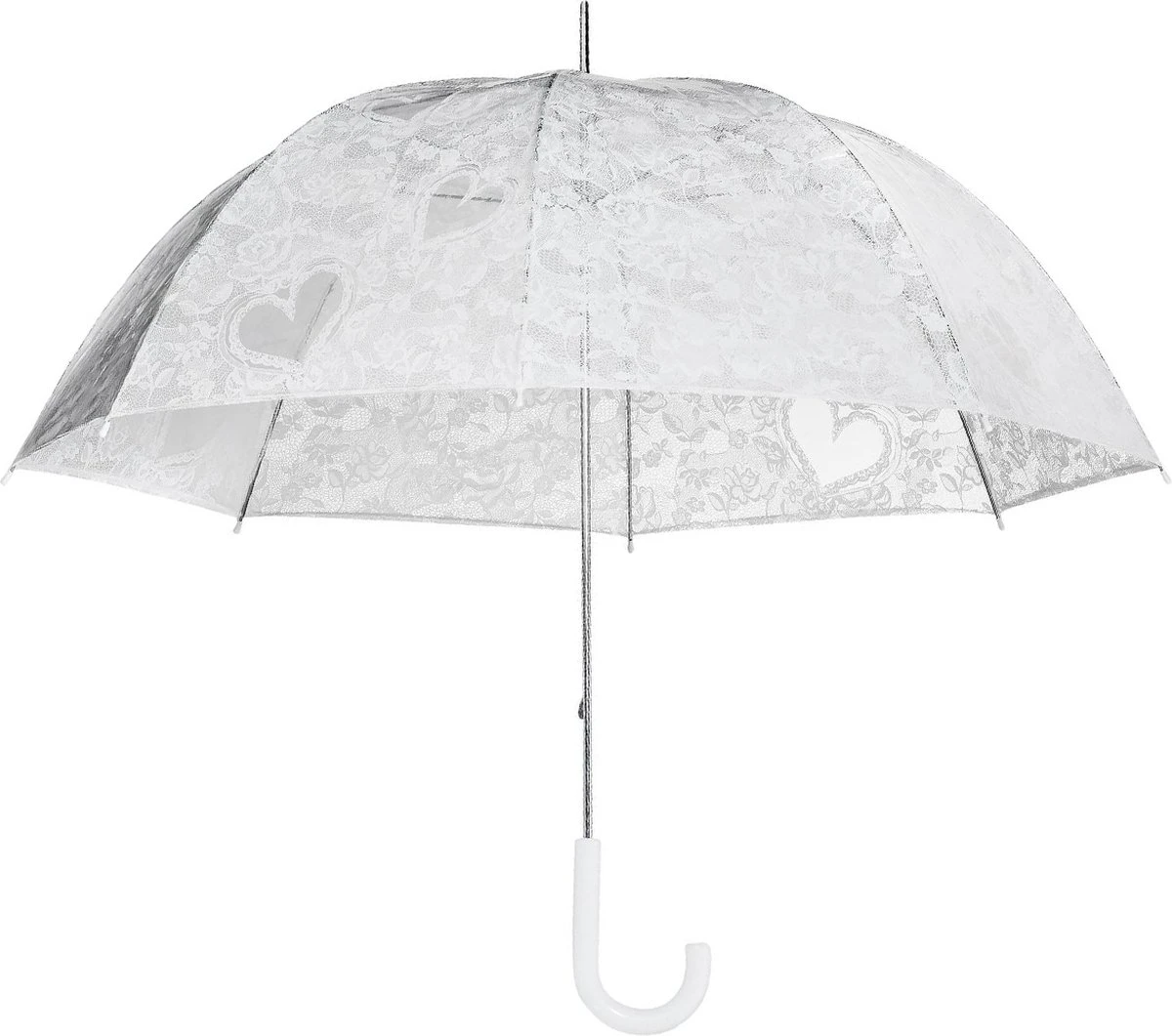Paraplu met hartjes TRANSPARANT - HANDOPENING - Ø 95 CM - TRANSPARANT - Paraplu - Fashion Dessin Paraplu Met Hartjes TRANSPARANT - HANDOPENING - Ø 95 CM - TRANSPARANT - Paraplu - Fashion Dessin -Regenjas En Paraplu 1200x1061 3