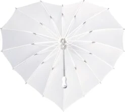 Impliva - Hartvormige Paraplu - UV-Bescherming - Ø 84 Cm - Wit 6 Impliva - Hartvormige Paraplu - UV-Bescherming - Ø 84 Cm - Wit -Regenjas En Paraplu 1200x1072