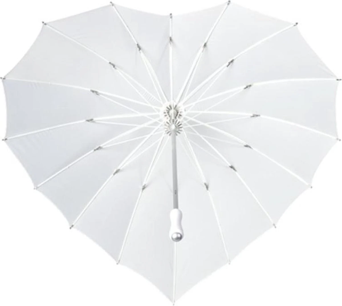 Impliva - Hartvormige Paraplu - UV-Bescherming - Ø 84 cm - Wit Impliva - Hartvormige Paraplu - UV-Bescherming - Ø 84 Cm - Wit -Regenjas En Paraplu