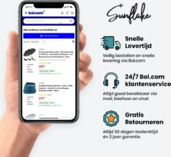 Sunflake Stormparaplu Opvouwbaar - Stormbestendig Tot 140km/u - Automatisch Uitklapbaar - Incl. Beschermhoes En Reisetui - Blauw -Regenjas En Paraplu 1200x1098 8