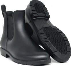 Geweo Regenlaarzen - Wellington Chelsea Laarzen - Kerstmis - Kerstfeest - Christmas Gift - Kort Boots - Waterdichte - Dames - Zwart - Maat 37 -Regenjas En Paraplu 1200x1112 2