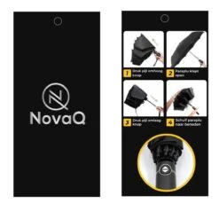 Storm Paraplu Opvouwbaar - Grijs - Polsband - Automatisch Uitklapbaar - Tot 100km P/u Windproof - 110 Cm - 12 Panelen -Regenjas En Paraplu 1200x1118 1