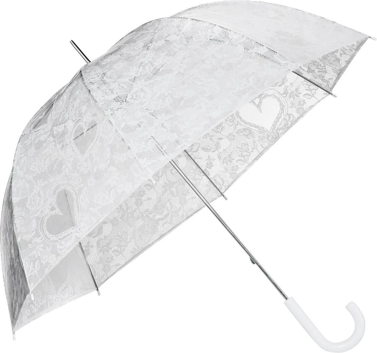 Paraplu met hartjes TRANSPARANT - HANDOPENING - Ø 95 CM - TRANSPARANT - Paraplu - Fashion Dessin Paraplu Met Hartjes TRANSPARANT - HANDOPENING - Ø 95 CM - TRANSPARANT - Paraplu - Fashion Dessin -Regenjas En Paraplu 1200x1123 2