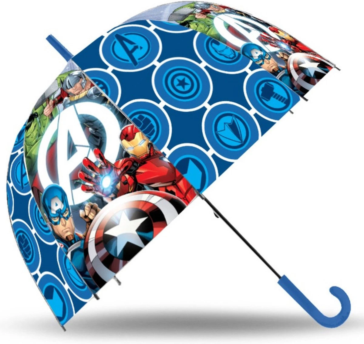 Marvel Avengers kinderparaplu - blauw - D71 cm Marvel Avengers Kinderparaplu - Blauw - D71 Cm -Regenjas En Paraplu 1200x1133 5