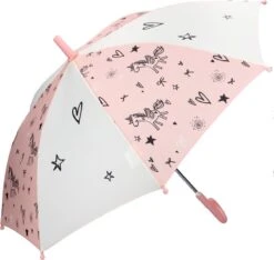 Kidzroom Fearless & Cuddle Paraplu - Peach - Unicorn -Regenjas En Paraplu 1200x1138