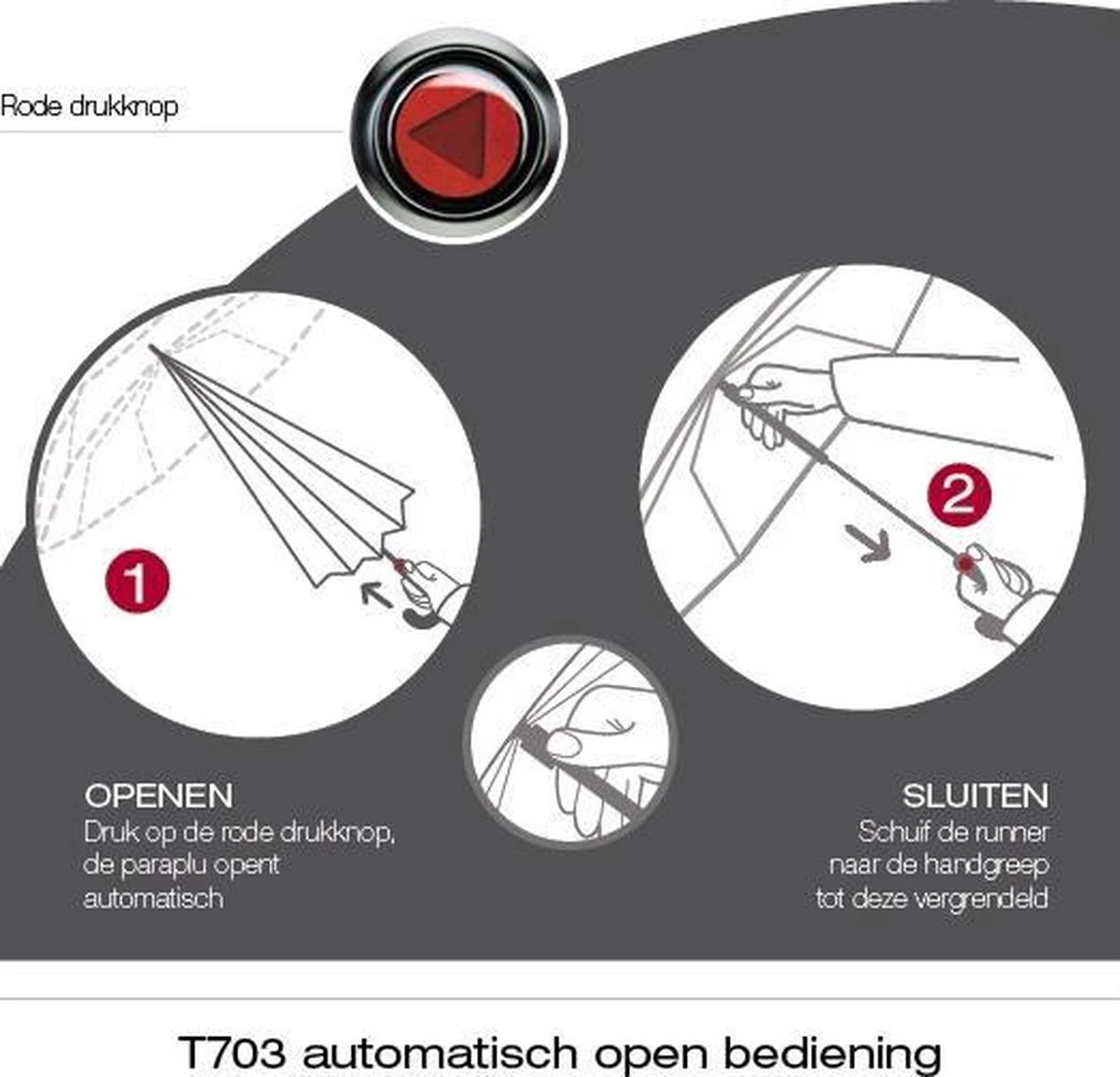 Knirps Paraplu's T Line AC - zwart Knirps Paraplu's T Line AC - Zwart -Regenjas En Paraplu 1200x1154 1