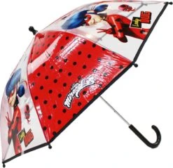Miraculous Ladybug Rainy Days Paraplu - Rood