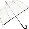 Smati Big Cloche Paraplu - Transparant - Stormbestendig - Zwart - Ø81cm 1 Smati Big Cloche Paraplu - Transparant - Stormbestendig - Zwart - Ø81cm -Regenjas En Paraplu 1200x1173 2