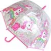 Kids Licensing Paraplu Unicorn + Rugzak Meisjes | Doorzichtige Koepelparaplu Ø70cm Kind | Eenhoorn Gymtas US01 -Regenjas En Paraplu 1200x1189 4