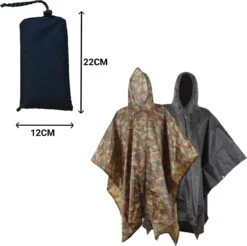 Regenponcho / Fietsponcho Herbruikbaar Voor Volwassenen ( Dames En Heren ) - 200x110cm - 100% Ripstop Polyester - Zwart 5 Regenponcho / Fietsponcho Herbruikbaar Voor Volwassenen ( Dames En Heren ) - 200x110cm - 100% Ripstop Polyester - Zwart -Regenjas En Paraplu 1200x1196 6