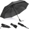 Sunflake Stormparaplu Opvouwbaar - Stormbestendig Tot 140km/u - Automatisch Uitklapbaar - Incl. Beschermhoes En Reisetui - Zwart -Regenjas En Paraplu 1200x1197 5