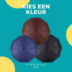 Paraplu - Stormparaplu - Opvouwbaar - Storm- En Regenbestendig - Automatisch Uitklapbaar - Zwart 10 Paraplu - Stormparaplu - Opvouwbaar - Storm- En Regenbestendig - Automatisch Uitklapbaar - Zwart -Regenjas En Paraplu 1200x1200 127