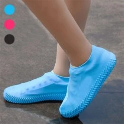 Merkloos Siliconen Regen Overschoenen - Schoencover - Zwart - Maat: 38/39 -Regenjas En Paraplu 1200x1200 16