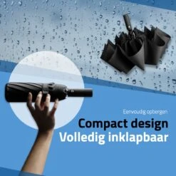 GOAT Outdoor® Stormparaplu - Paraplu - Opvouwbaar - Windproof Tot 100kmp/u - ⌀ 105 Cm - Paraplu - Zwart 6 GOAT Outdoor® Stormparaplu - Paraplu - Opvouwbaar - Windproof Tot 100kmp/u - ⌀ 105 Cm - Paraplu - Zwart -Regenjas En Paraplu 1200x1200 208