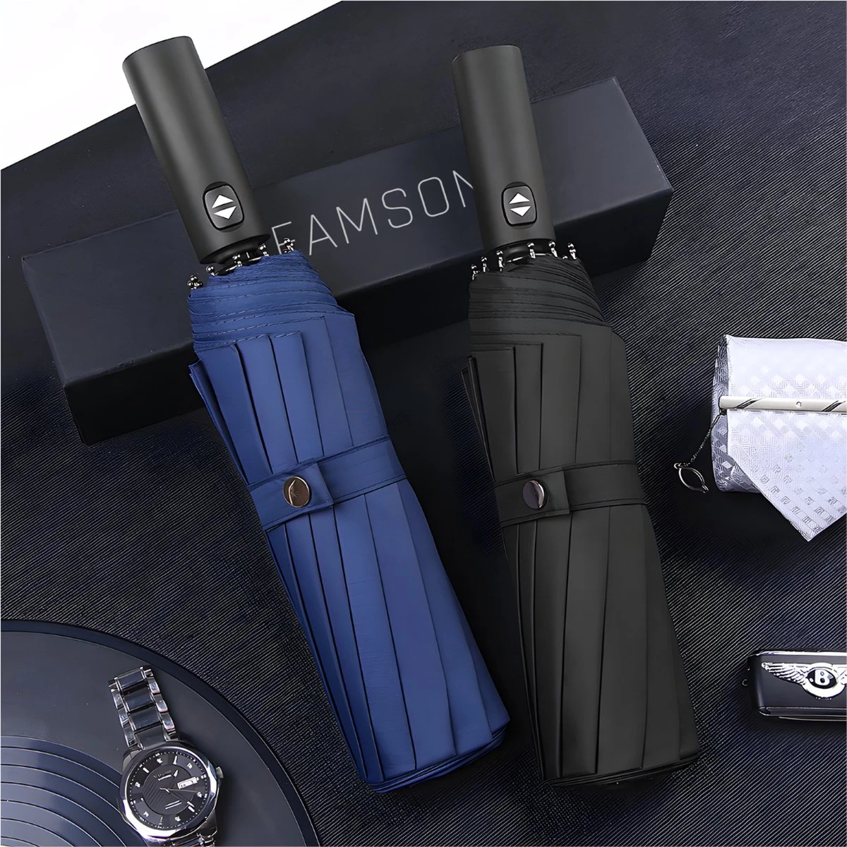 Stormparaplu opvouwbaar - Paraplu - Automatische Stormparaplu - Tot 110km p/u Windproof - 12 Ribben Stormparaplu Opvouwbaar - Paraplu - Automatische Stormparaplu - Tot 110km P/u Windproof - 12 Ribben -Regenjas En Paraplu 1200x1200 223