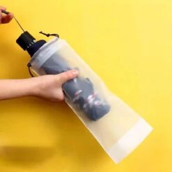 Merkloos Draagbare Paraplu Trekkoord Opbergtas – Herbruikbaar En Doorschijnend. -Regenjas En Paraplu 1200x1200 335