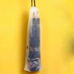 Merkloos Draagbare Paraplu Trekkoord Opbergtas – Herbruikbaar En Doorschijnend. -Regenjas En Paraplu 1200x1200 336