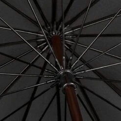Falcone Herenparaplu Met Houten Stok - Ø 125 Cm - Zwart -Regenjas En Paraplu 1200x1200 339