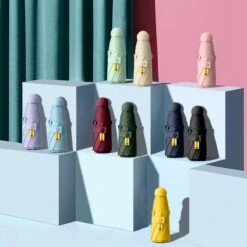 Merkloos TDR--Opvouwbare Paraplu -Windproof-Zonbescherming Anti-Uv UPF50 + Met Gratis Reisetui-roze -Regenjas En Paraplu 1200x1200 347