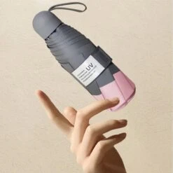 Merkloos TDR -Opvouwbare Paraplu -Windproof- Zonnescherm UV-SPF 50+compact En Draagbaar- Extra Sterk - Roze -Regenjas En Paraplu 1200x1200 414
