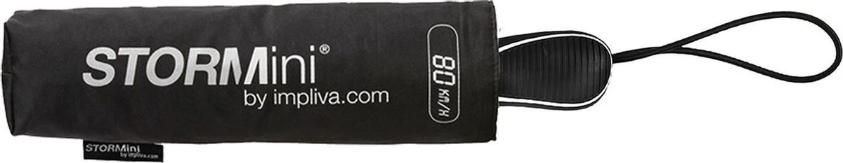 STORMini - Stormparaplu - Geschikt voor Windvlagen tot 80km/h - Ø 100 cm - Zwart STORMini - Stormparaplu - Geschikt Voor Windvlagen Tot 80km/h - Ø 100 Cm - Zwart -Regenjas En Paraplu