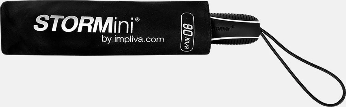 STORMini - Stormparaplu - Geschikt voor Windvlagen tot 80km/h - Ø 100 cm - Zwart STORMini - Stormparaplu - Geschikt Voor Windvlagen Tot 80km/h - Ø 100 Cm - Zwart -Regenjas En Paraplu