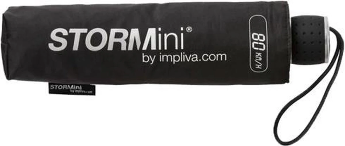 STORMini - Stormparaplu - Geschikt voor Windvlagen tot 80km/h - Ø 100 cm - Zwart STORMini - Stormparaplu - Geschikt Voor Windvlagen Tot 80km/h - Ø 100 Cm - Zwart -Regenjas En Paraplu