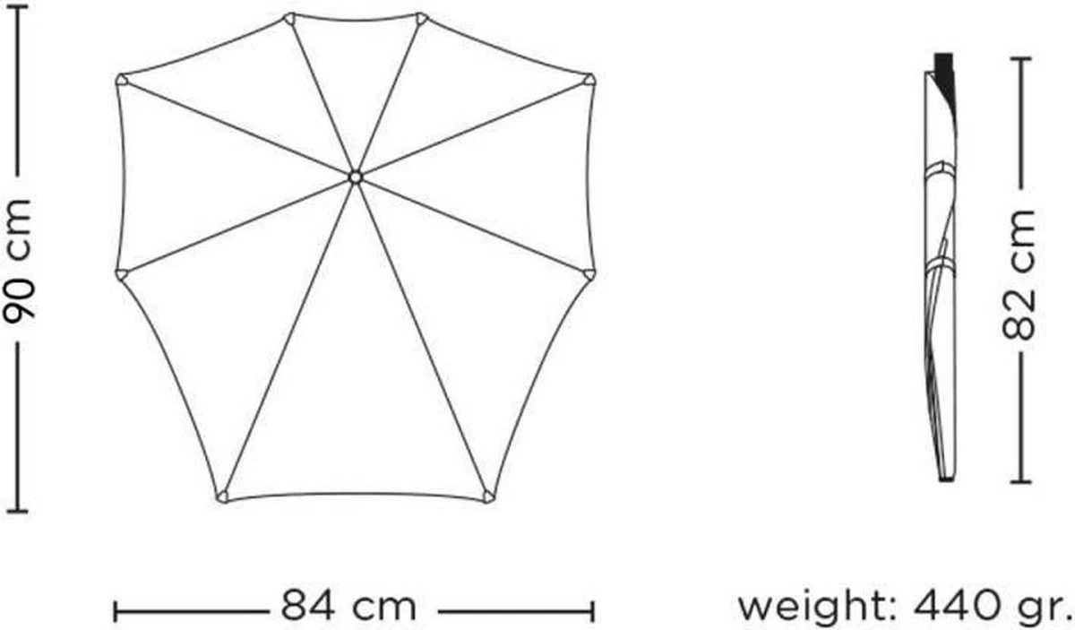 Senz° Umbrella - Stormparaplu - Automatisch - Zwart - Ø 88 cm - Lange handvat Senz° Umbrella - Stormparaplu - Automatisch - Zwart - Ø 88 Cm - Lange Handvat -Regenjas En Paraplu