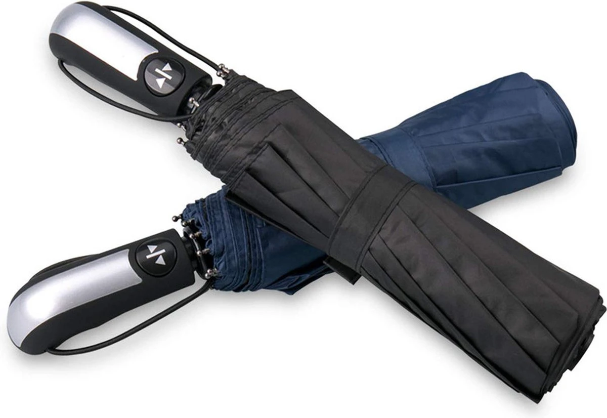 Paraplu - Stormparaplu - Automatisch uitklapbaar - Opvouwbaar - Zwart - 110 cm XL - Open en dicht knop - Stormbestendig tot 140 k/m Paraplu - Stormparaplu - Automatisch Uitklapbaar - Opvouwbaar - Zwart - 110 Cm XL - Open En Dicht Knop - Stormbestendig Tot 140 K/m -Regenjas En Paraplu 1200x826 3