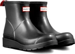 Hunter - Regenlaarzen Voor Vrouwen - Nebula Korte Speellaarzen - Zwart - Maat 38EU -Regenjas En Paraplu 1200x868 2