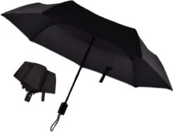 Automatische Stormparaplu - Paraplu – Automatisch, Opvouwbaar & Windproof Tot 70 - 80 Km P/u - Ø 95 Cm - 7 Panelen - Dubbele Laag - Zwart -Regenjas En Paraplu 1200x914