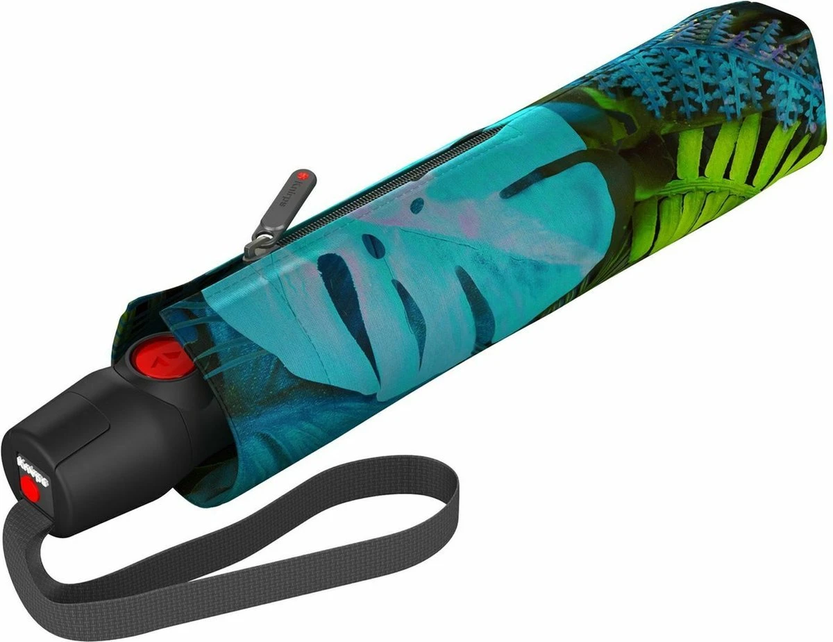 Knirps T-200 Duomatic opvouwbare paraplu M - Utopia Indigo Knirps T-200 Duomatic Opvouwbare Paraplu M - Utopia Indigo -Regenjas En Paraplu