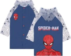 SpiderMan - Regenjas Met Capuchon, Jongens, Marineblauw / 116-122