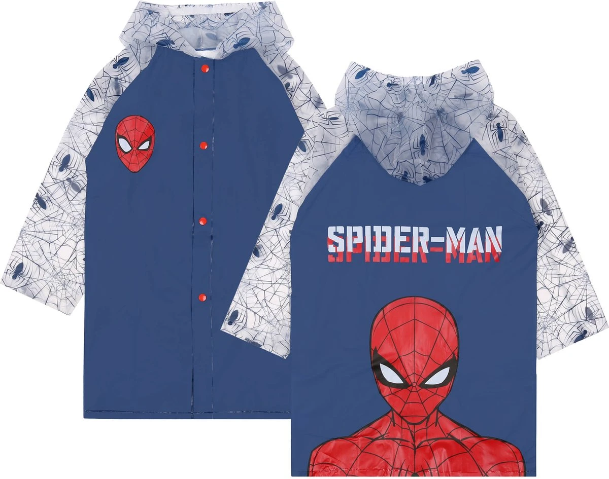 SpiderMan - Regenjas met capuchon, jongens, marineblauw / 116-122 SpiderMan - Regenjas Met Capuchon, Jongens, Marineblauw / 116-122 -Regenjas En Paraplu 1200x945 1