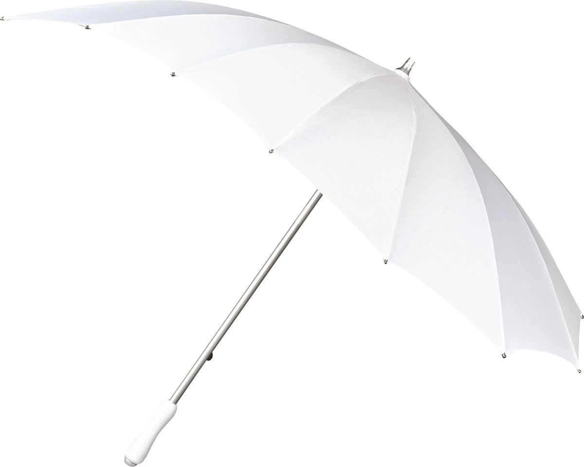 Impliva - Hartvormige Paraplu - UV-Bescherming - Ø 84 cm - Wit Impliva - Hartvormige Paraplu - UV-Bescherming - Ø 84 Cm - Wit -Regenjas En Paraplu
